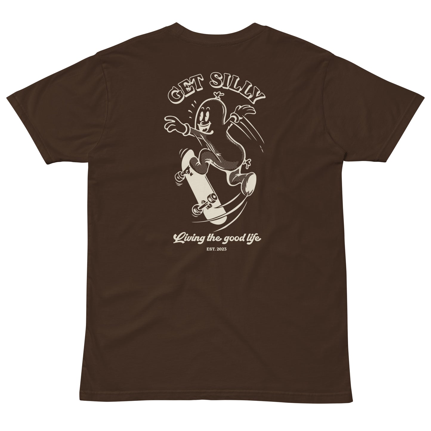 Silly Sausage Tee Chocolate