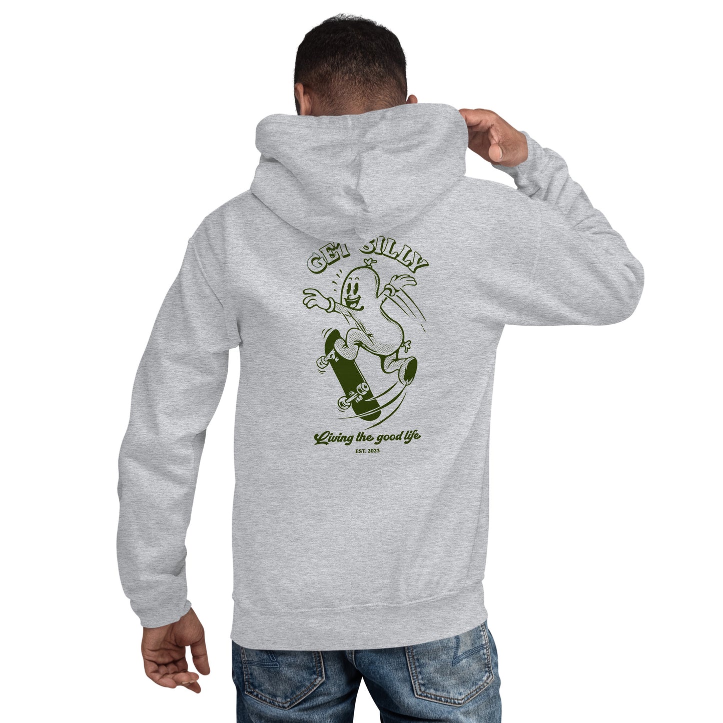 Silly Sausage Hoodie Grey
