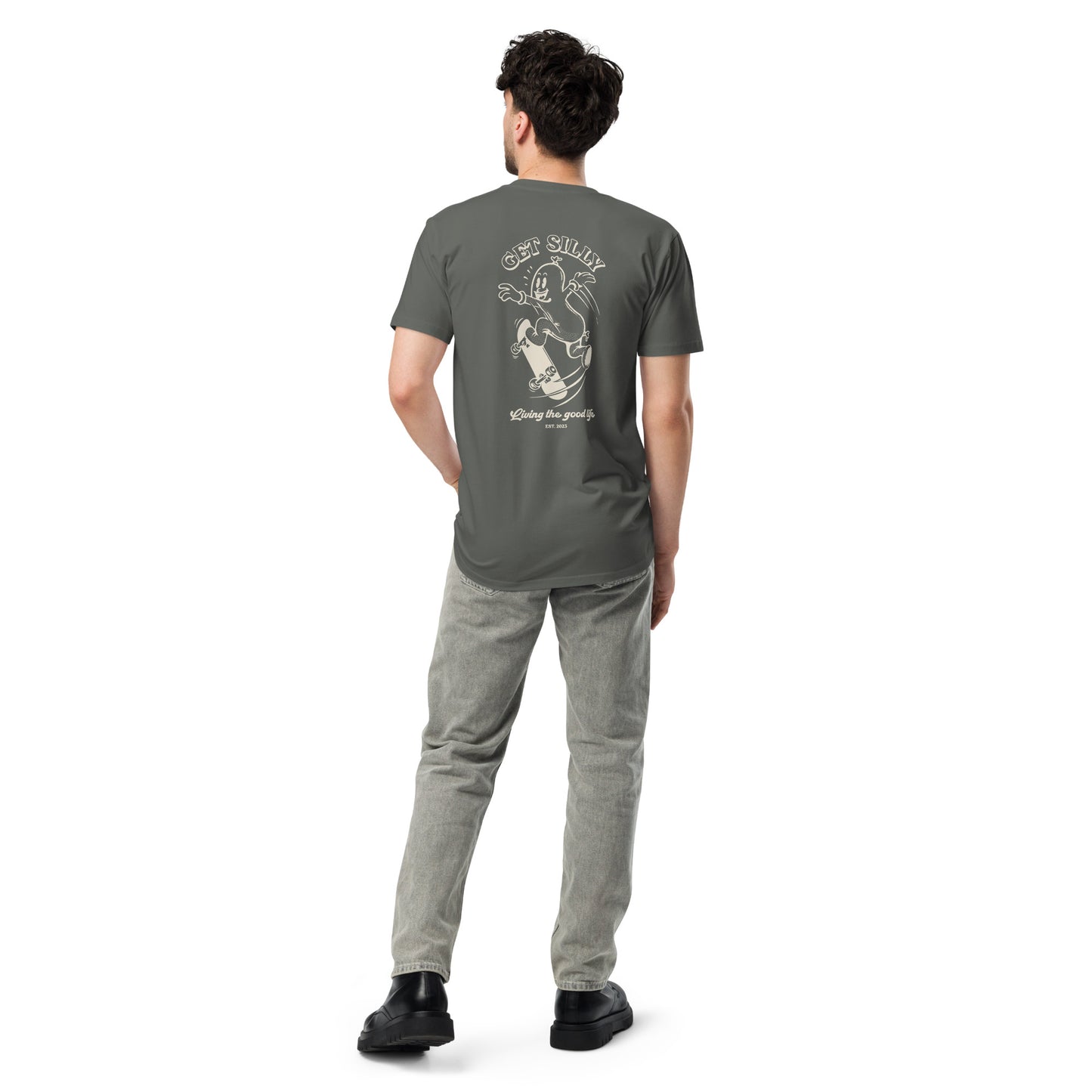 Silly Sausage Unisex Tee Charcoal