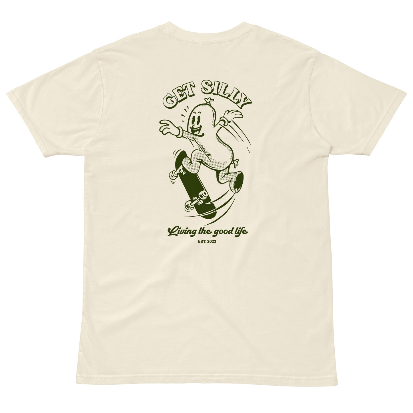 Silly Sausage Unisex Tee Natural