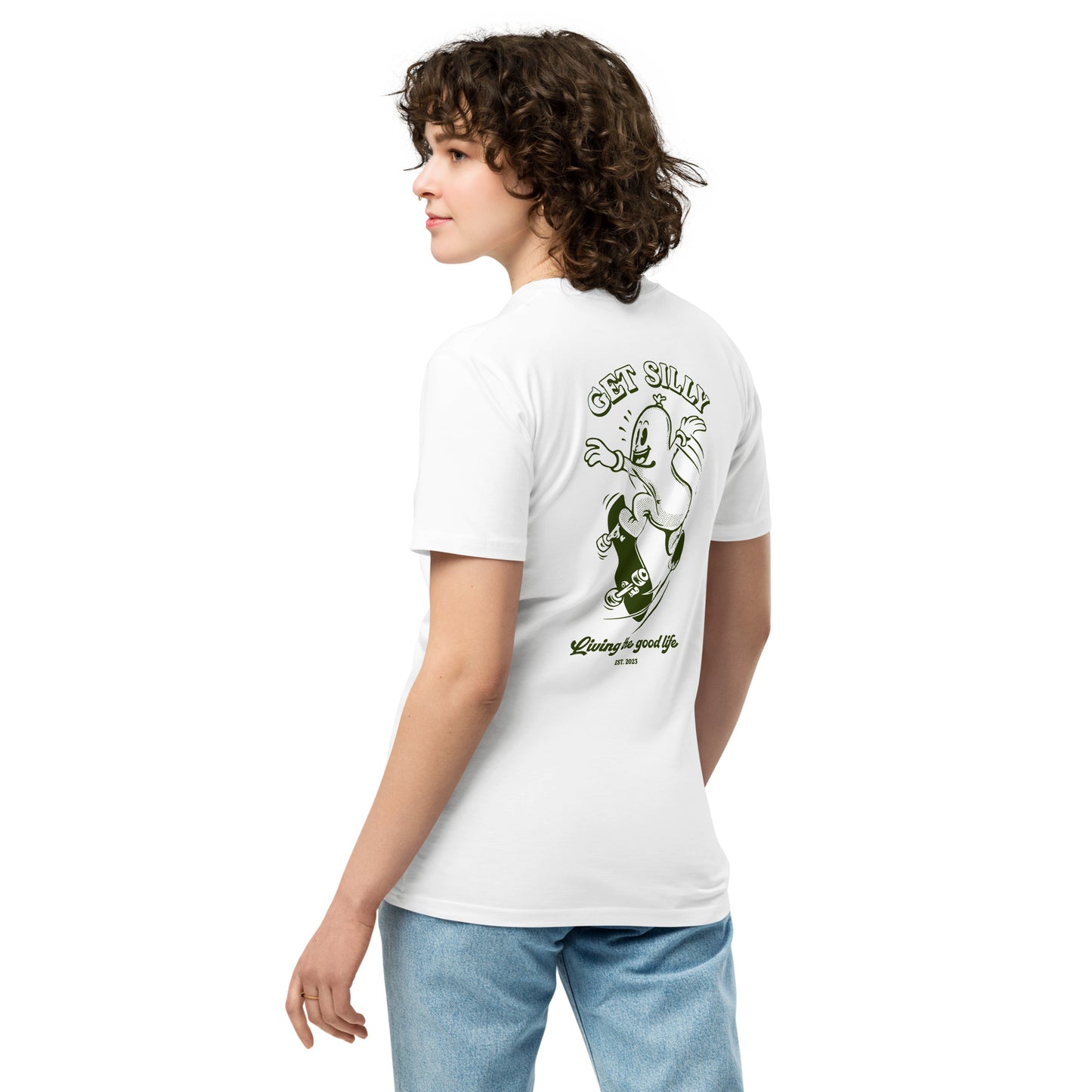 Silly Sausage Unisex Tee White