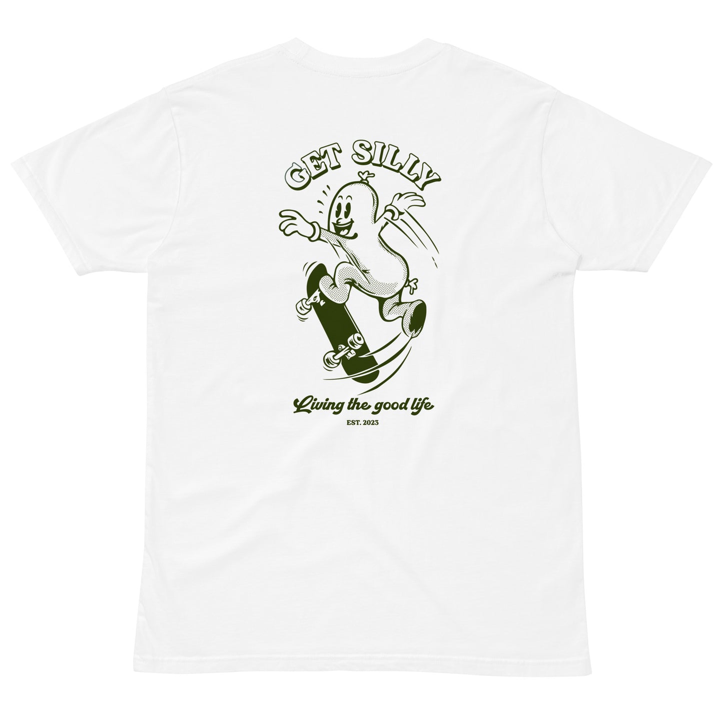 Silly Sausage Unisex Tee White